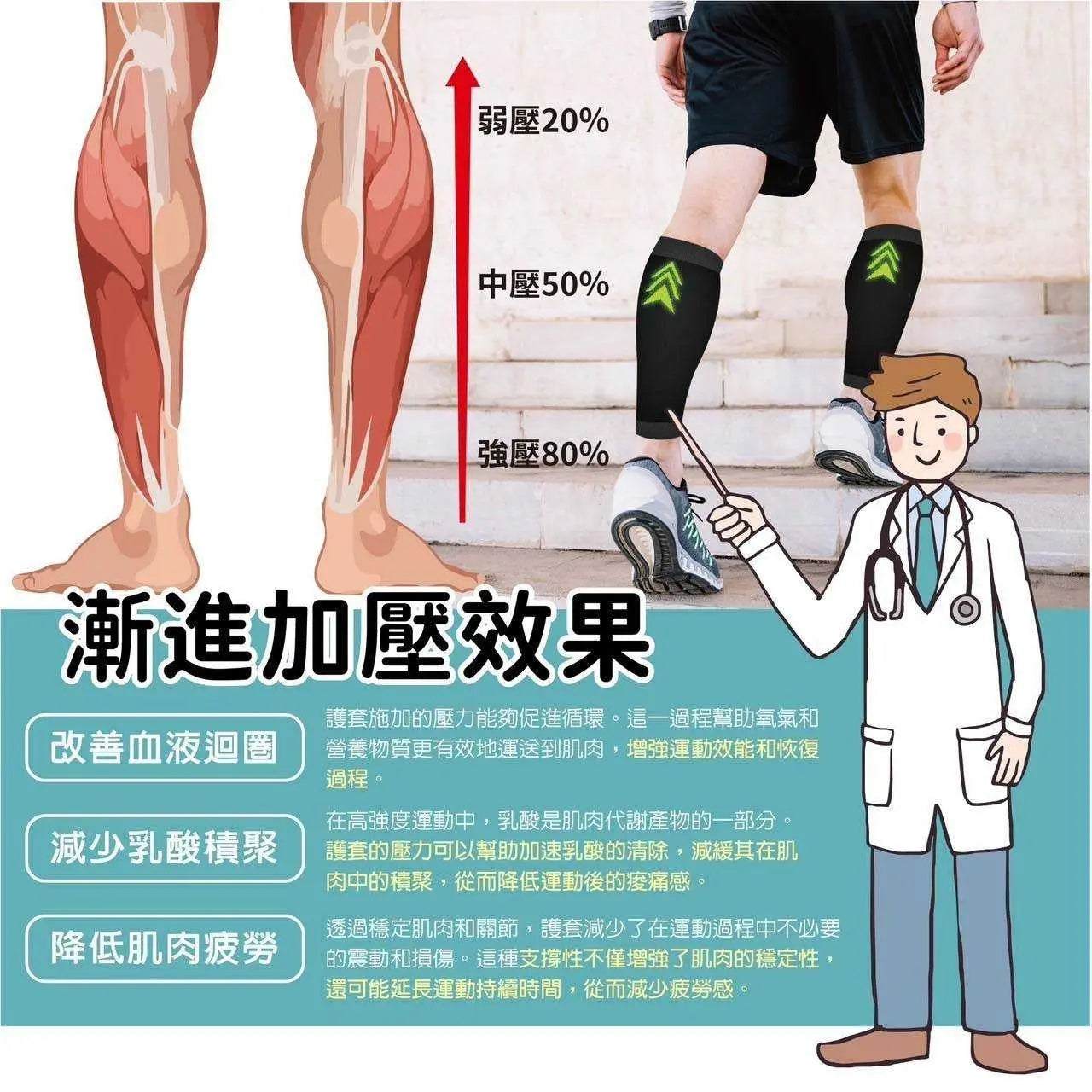 石墨烯涼感反光機能腿套 采寓生活館