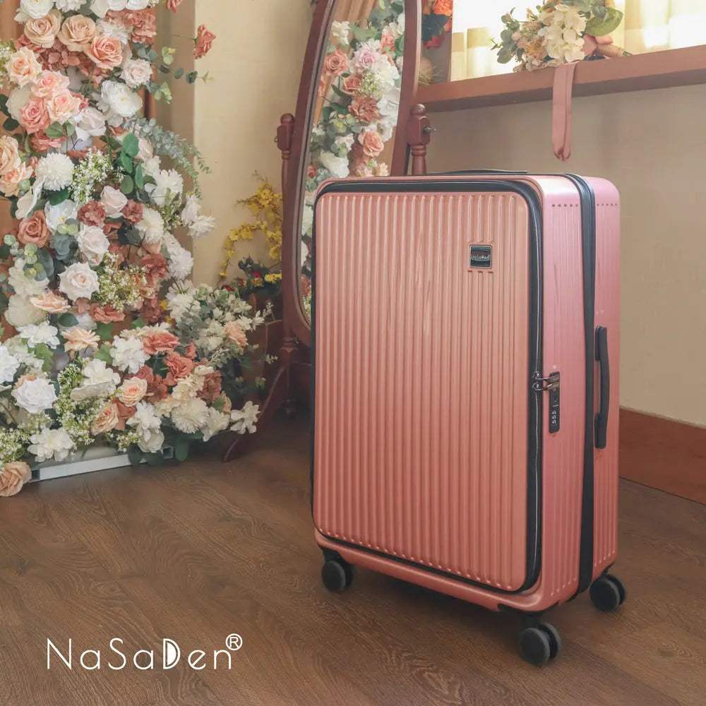 【德國NaSaDen納莎登】 萊茵系列前開行李箱-卡爾賽粉 NaSaDen行李箱