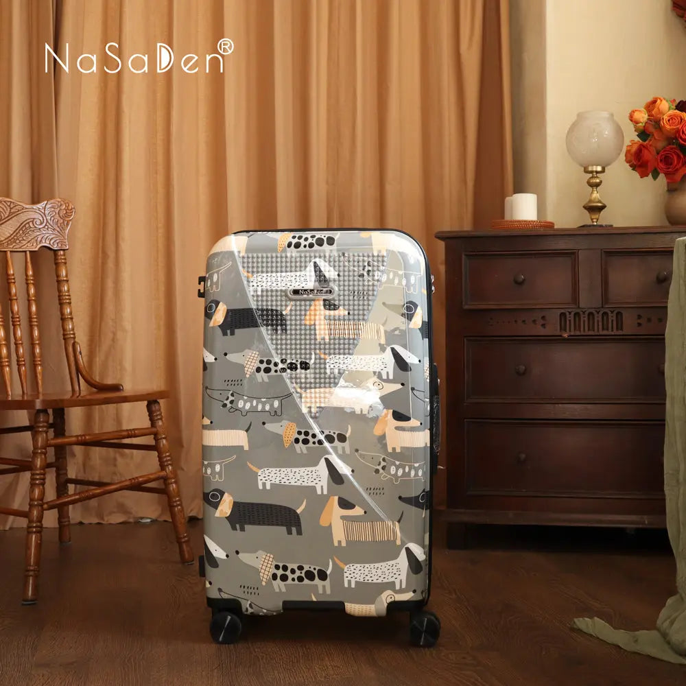 德國NaSaDen二代霍亨索倫【汪汪系列】29吋皮卡箱(運動箱/胖胖箱)-超大容量旅行箱-可擴充式拉桿箱 NaSaDen行李箱