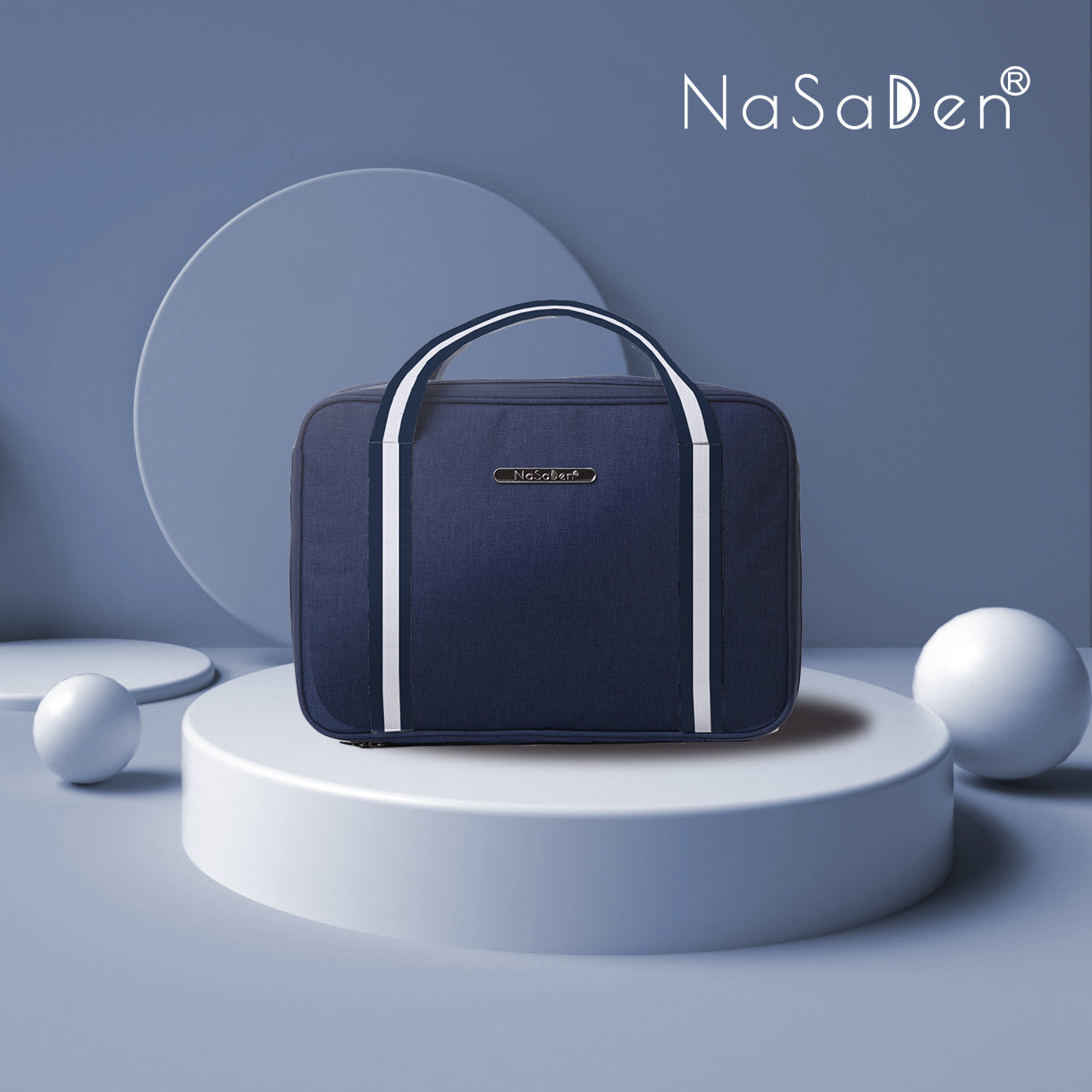 德國品牌NaSaDen納莎登 【限量版聯名款雪佛包】英格藍貓深藍 一包三用/手提/肩背/多功能收納包/拉桿包