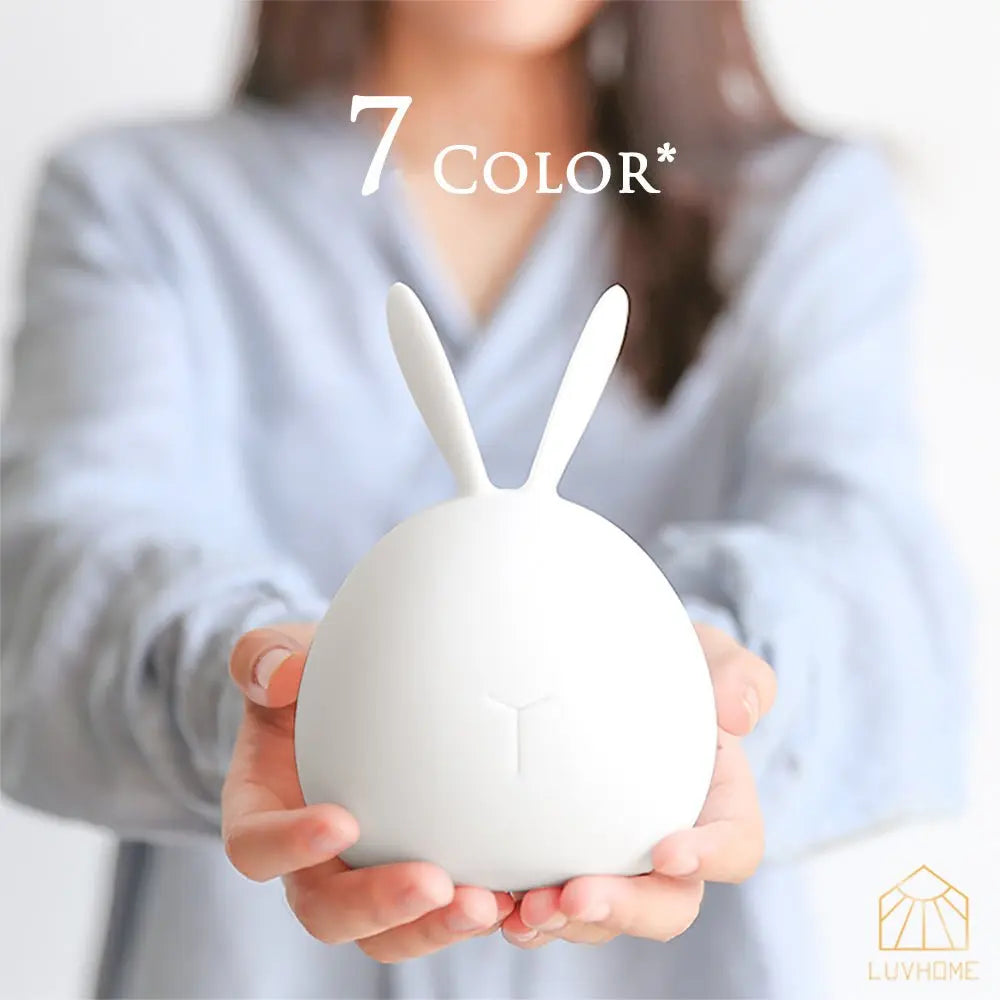 LuvHome|Lighting Bunny柔軟兔子拍拍燈(七種不同色光、三檔亮度變化) - 采寓生活館LuvHome