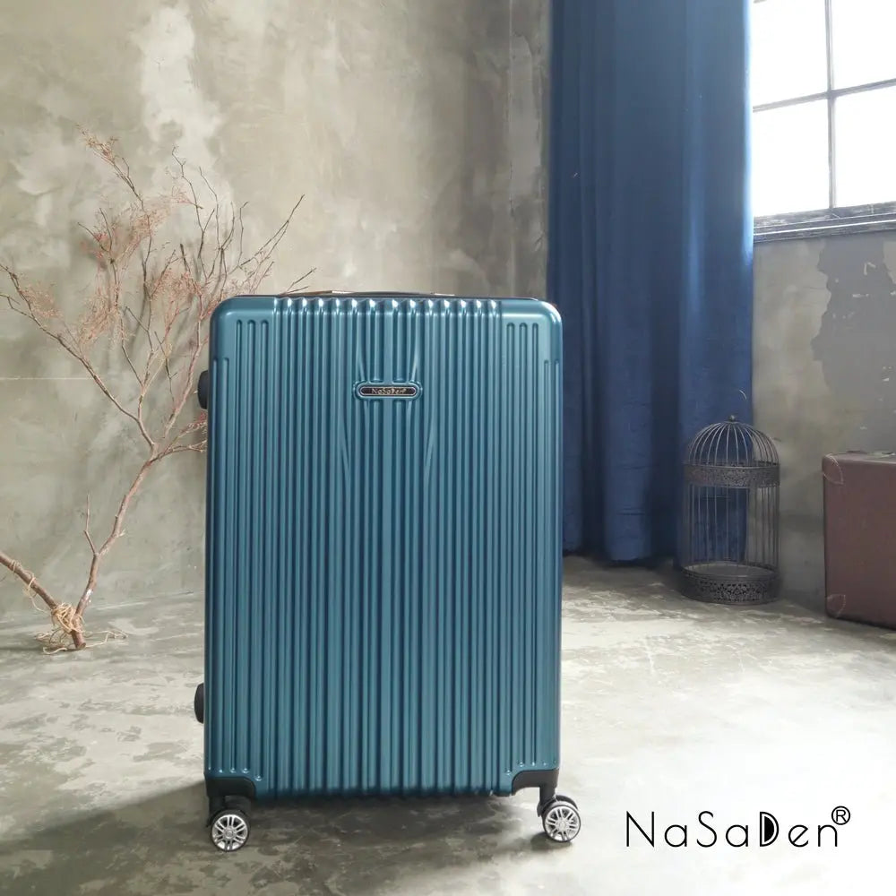 【微瑕疵福利品】毓 NaSaDen納莎登新無憂霧面髮絲紋拉鍊行李箱【阿爾卑斯湖綠】26吋/29吋 - 采寓生活館NaSaDen