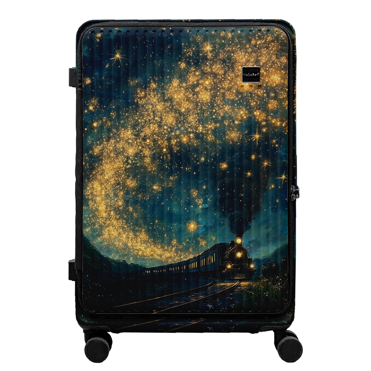 【接單預購55折優惠】德國NaSaDen納莎登 萊茵系列前開行李箱【Nakata星夜的旅途】獨特印花拉鍊行李箱29吋