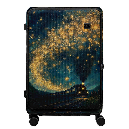 【接單預購55折優惠】德國NaSaDen納莎登 萊茵系列前開行李箱【Nakata星夜的旅途】獨特印花拉鍊行李箱29吋