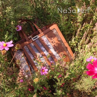 【港澳專區】NaSaDen納莎登 爵色女伶 Freya芙蕾雅 幻花之戀鏤空包 同名款女用包/手提包/托特包/商務手提包/tote包/皮革包