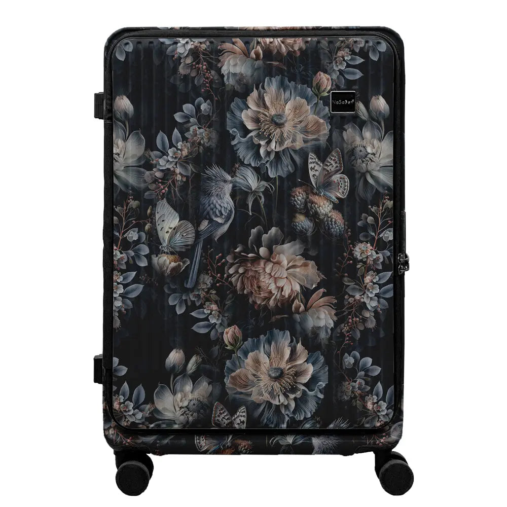 德國NaSaDen納莎登 萊茵系列前開行李箱【沉癮花鳥聯名款】獨特印花拉鍊行李箱25吋/29吋 NaSaDen行李箱
