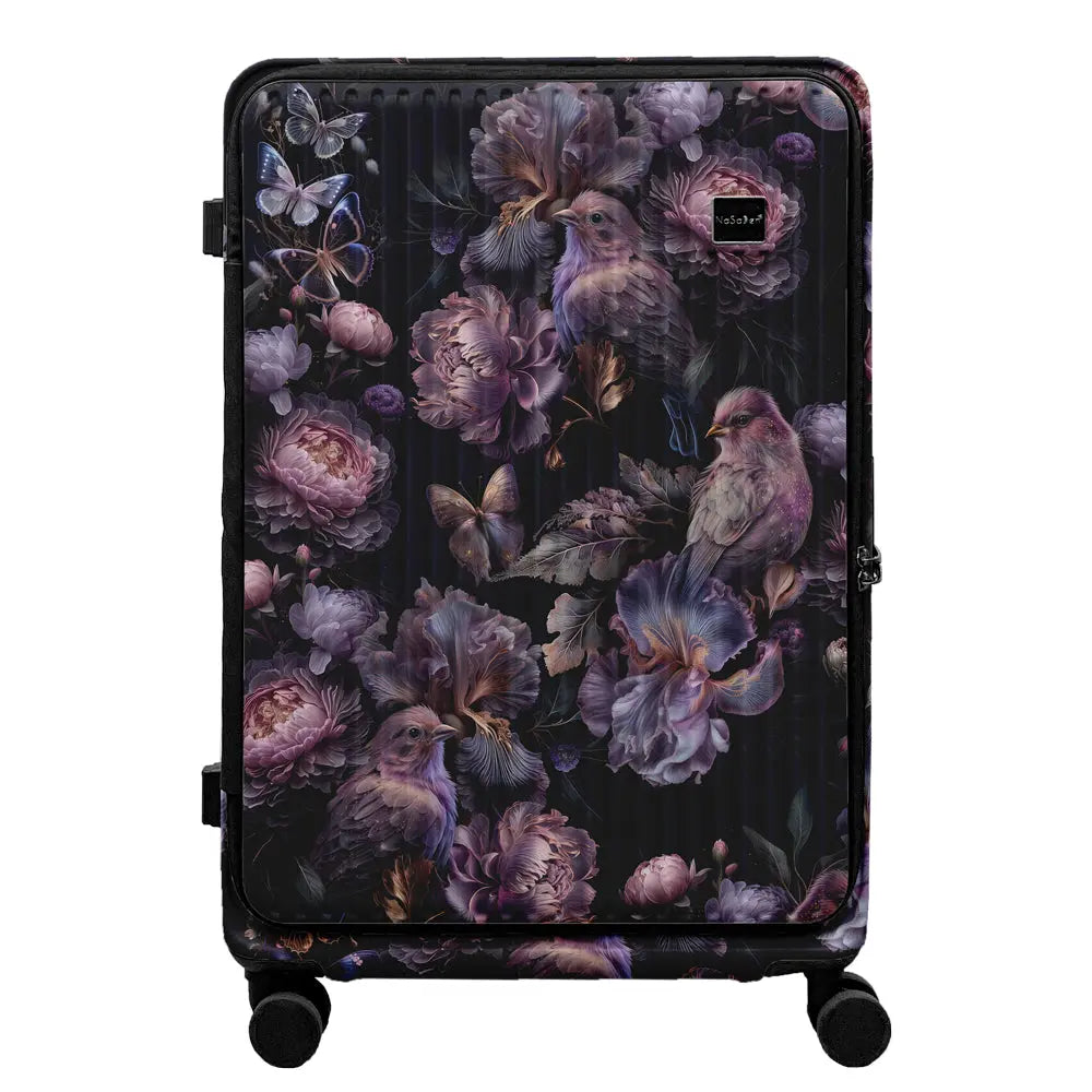 德國NaSaDen納莎登 萊茵系列前開行李箱【沉癮花鳥聯名款】獨特印花拉鍊行李箱25吋/29吋 NaSaDen行李箱