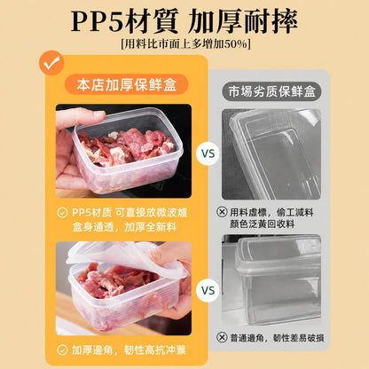 廚房冰箱收納盒食品級冷凍專用保鮮盒