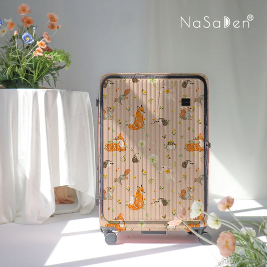 【早鳥首批預購】德國NaSaDen納莎登 萊茵系列前開行李箱【英格藍貓聯名款】獨特印花拉鍊行李箱29吋